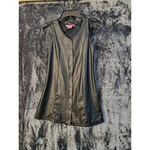 2 Hip Black K-Pop Pleather Dress Girls 8